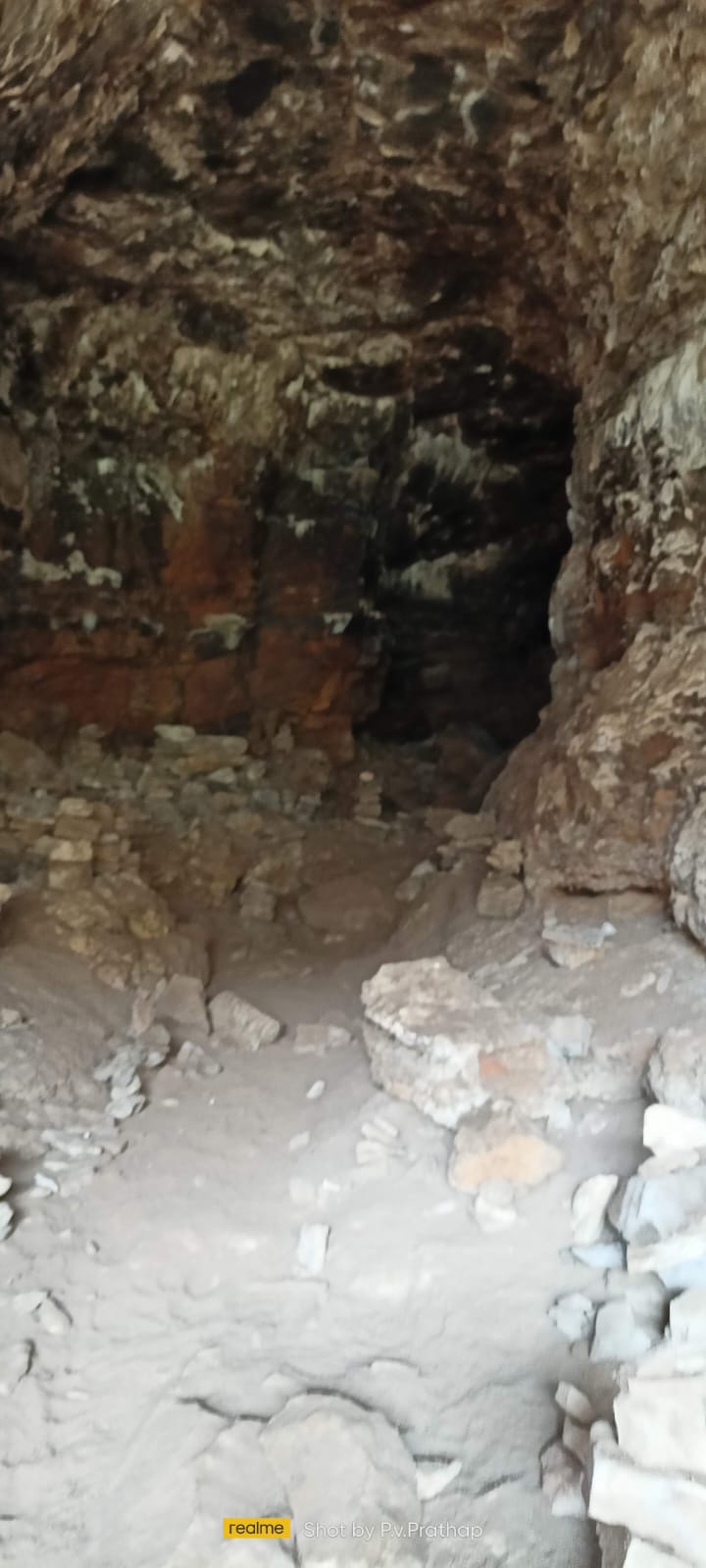 Cave interior pathway